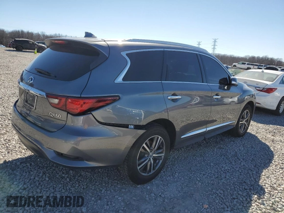 2018 Infiniti QX60 with VIN 5N1DL0MM4JC518114, listed as a Copart auction lot 46707945 with 88,327 mi miles and Salvage Title. Bid and sale history available at carsss.com. Image 3.