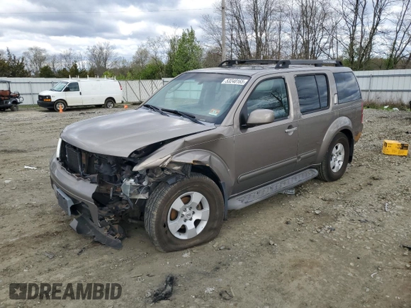 2006 Nissan Pathfinder SE z VIN 5N1AR18W96C664437, wystawiony jako Copart lot #53240165 z przebiegiem 168 019 mil mil oraz Szkoda całkowita • Salvage title. Historia ofert i sprzedaży dostępna na DreamBid. Obrazek 1.