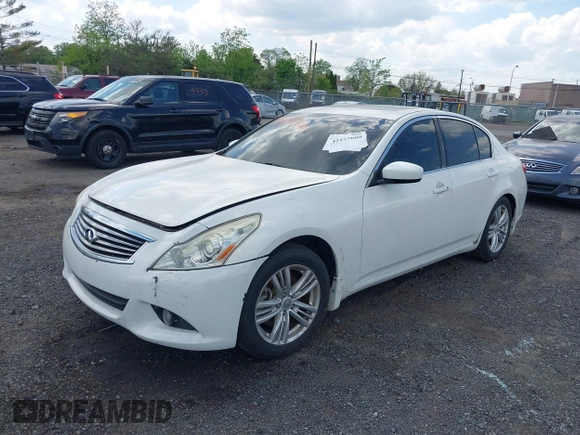 2012 Infiniti G25 Journey with VIN JN1DV6AP5CM700338, listed as a IAAI auction lot 42157660 with 139,888 mi miles. Bid and sale history available at carsss.com. Image 2.
