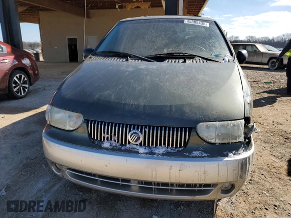 2002 Mercury Villager z VIN 4M2ZV14TX2DJ13351, wystawiony jako Copart lot #45889435 z przebiegiem 75 719 mil mil oraz Szkoda całkowita • Salvage title. Historia ofert i sprzedaży dostępna na DreamBid. Obrazek 5.