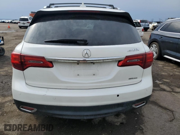 2015 Acura MDX Advance/Entertainment Pkg with VIN 5FRYD4H80FB013753, listed as a Copart auction lot 46831115 with 171,227 mi miles and Salvage Title. Bid and sale history available at carsss.com. Image 6.