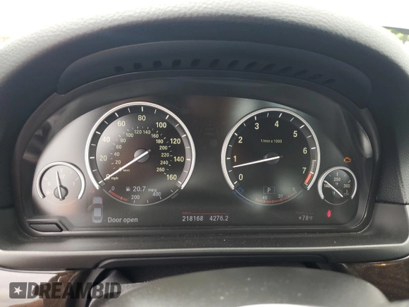 2013 BMW 5 Series 535i xDrive with VIN WBAFU7C51DDU66322, listed as a Copart auction lot 63049375 with 218,168 mi miles and Clean title. Bid and sale history available at DreamBid. Image 9.
