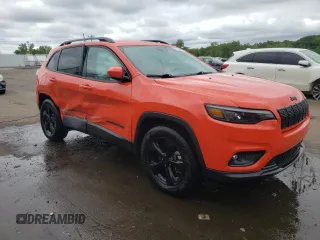2021 Jeep Cherokee Latitude Plus with VIN 1C4PJMLB9MD157329, listed as a Copart auction lot 58624885 with 53,056 mi miles and Salvage title. Bid and sale history available at DreamBid. Image 4.