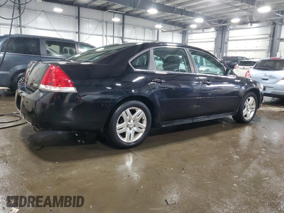 2016 Chevrolet Impala LT with VIN 2G1WB5E37G1102357, listed as a Copart auction lot 45478315 with 191,530 mi miles and Salvage Title. Bid and sale history available at DreamBid. Image 3.