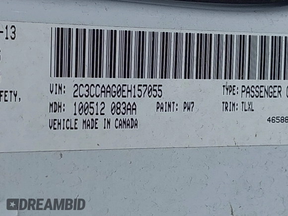 2014 Chrysler 300 z VIN 2C3CCAAG0EH157055, wystawiony jako IAAI lot #42039052 z przebiegiem 197 788 mil mil oraz . Historia ofert i sprzedaży dostępna na DreamBid. Obrazek 9.