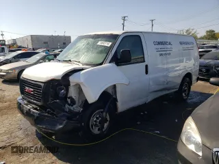 2013 GMC Savana Cargo Van with VIN 1GTW7FCA1D1112707, listed as a Copart auction lot 74933114 with 224,096 mi miles and Salvage Title. Bid and sale history available at carsss.com. Image 1.