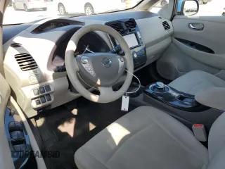 2011 Nissan LEAF SL-e with VIN JN1AZ0CP0BT003522, listed as a Copart auction lot 54838115 with 58,080 mi miles and Clean Title. Bid and sale history available at carsss.com. Image 8.