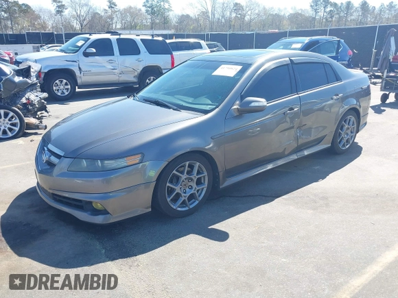 2008 Acura TL Type-S with VIN 19UUA76598A052681, listed as a IAAI auction lot 41790824 with 129,401 mi miles. Bid and sale history available at carsss.com. Image 2.