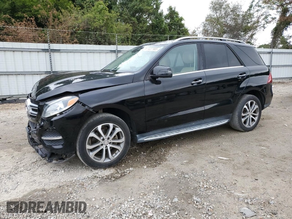 2016 Mercedes-Benz GLE 350 with VIN 4JGDA5HB5GA650427, listed as a Copart auction lot 59327985 with 158,669 mi miles and Salvage title. Bid and sale history available at DreamBid. Image 1.