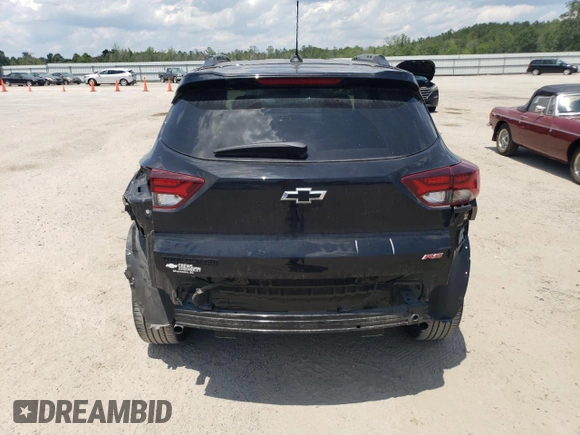 2021 Chevrolet TrailBlazer RS with VIN KL79MTSLXMB117435, listed as a Copart auction lot 56006904 with 19,905 mi miles and Salvage Title. Bid and sale history available at DreamBid. Image 6.