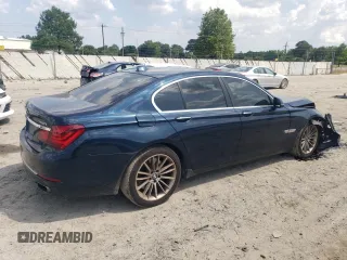 2013 BMW 7 Series 750i xDrive with VIN WBAYB6C54DD224102, listed as a Copart auction lot 60791495 with 126,218 mi miles and Clean title. Bid and sale history available at DreamBid. Image 3.
