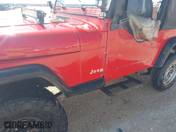 1995 Jeep Wrangler S with VIN 1J4FY19P3SP210704, listed as a IAAI auction lot 41794277 with 145,668 mi miles. Bid and sale history available at carsss.com. Image 6.