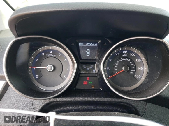 2016 Hyundai Elantra GT with VIN KMHD35LHXGU276952, listed as a Copart auction lot 72044104 with 85,969 mi miles and Salvage Title. Bid and sale history available at carsss.com. Image 9.