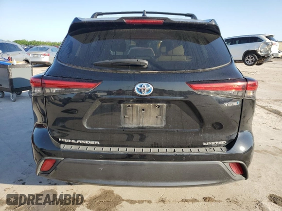 2023 Toyota Highlander Hybrid Limited with VIN 5TDXBRCH6PS576682, listed as a Copart auction lot 52722775 with 157,933 mi miles and Salvage title. Bid and sale history available at DreamBid. Image 6.