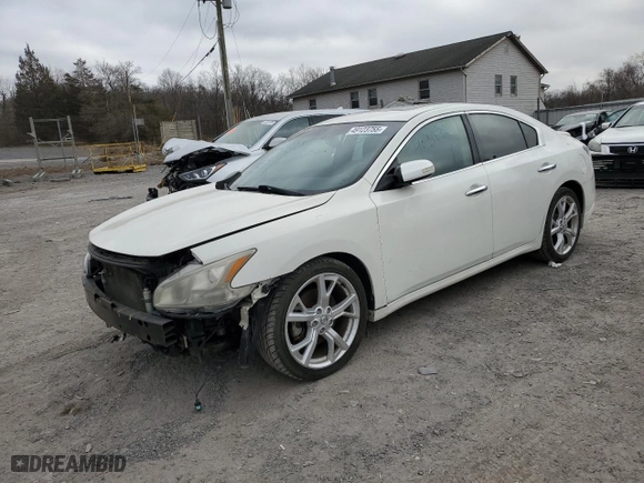 2012 Nissan Maxima 3.5 S with VIN 1N4AA5AP3EC440347, listed as a Copart auction lot 49123755 with 168,838 mi miles and Salvage Title. Bid and sale history available at carsss.com. Image 1.