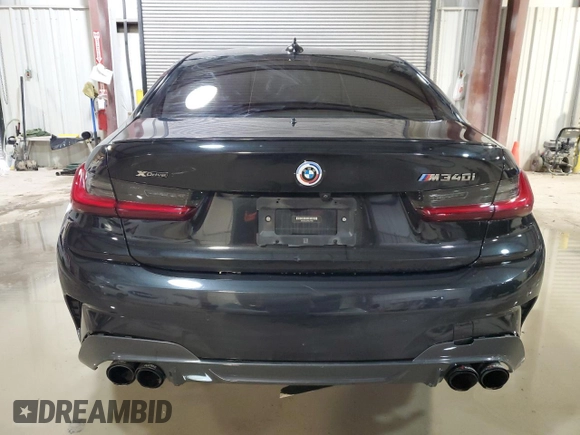 2022 BMW 3 Series M340i xDrive with VIN 3MW5U9J08N8C24995, listed as a Copart auction lot 83840124 with 0 mi miles and Salvage Title. Bid and sale history available at carsss.com. Image 6.