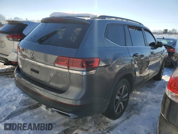 2021 Volkswagen Atlas SE z VIN 1V2LP2CA0MC586839, wystawiony jako Copart lot #88215305 z przebiegiem Nie podano mil oraz Szkody całkowita. Historia ofert i sprzedaży dostępna na DreamBid. Obrazek 3.