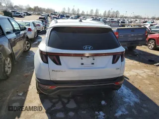 2022 Hyundai Tucson SEL with VIN 5NMJBCAE5NH038907, listed as a Copart auction lot 43224654 with 52,908 mi miles and Salvage Title. Bid and sale history available at carsss.com. Image 6.