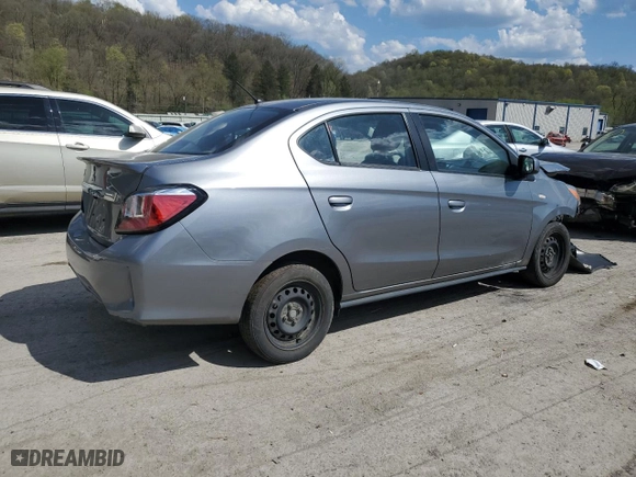 2022 Mitsubishi Mirage G4 ES with VIN ML32FUFJ8NHF02168, listed as a Copart auction lot 54548725 with 83,205 mi miles and Salvage Title. Bid and sale history available at carsss.com. Image 3.