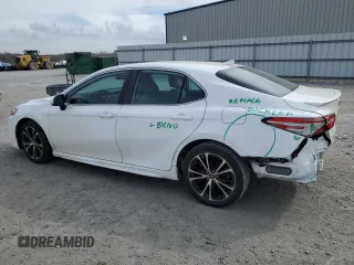 2019 Toyota Camry LE with VIN 4T1B11HK8KU724706, listed as a Copart auction lot 43441795 with 55,822 mi miles and Salvage Title. Bid and sale history available at carsss.com. Image 2.