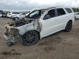 2018 Dodge Durango GT z VIN 1C4RDJDG7JC329545, wystawiony jako Copart lot #57841145 z przebiegiem Nie podano mil oraz Szkoda całkowita • Salvage title. Historia ofert i sprzedaży dostępna na DreamBid. Obrazek 1.