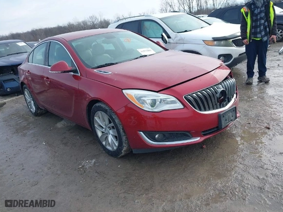 2015 Buick Regal with VIN 2G4GK5EX0F9298166, listed as a IAAI auction lot 41575801 with 110,013 mi miles. Bid and sale history available at carsss.com. Image 1.
