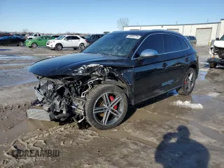 2018 Audi SQ5 with VIN WA1C4BFY1J2152136, listed as a Copart auction lot 89361275 with 53,603 mi miles and Salvage Title. Bid and sale history available at DreamBid. Image 1.