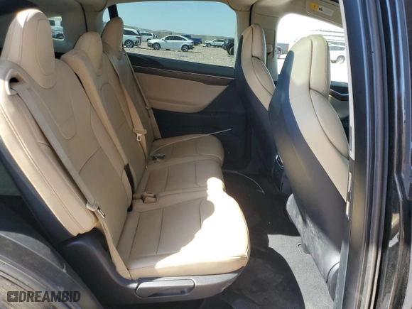 2017 Tesla Model X P100D with VIN 5YJXCDE42HF052851, listed as a Copart auction lot 75763854 with NaN miles and Salvage Title. Bid and sale history available at carsss.com. Image 10.