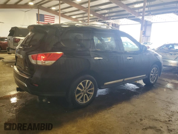 2013 Nissan Pathfinder Platinum with VIN 5N1AR2MM5DC637162, listed as a Copart auction lot 62427595 with 167,130 mi miles and Salvage title. Bid and sale history available at DreamBid. Image 3.