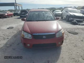 2007 Kia Spectra with VIN KNAFE161975005578, listed as a Copart auction lot 87599685 with 158,372 mi miles and Clean Title. Bid and sale history available at carsss.com. Image 5.
