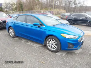 2019 Ford Fusion SE with VIN 3FA6P0HDXKR102508, listed as a IAAI auction lot 41849508 with 133,593 mi miles. Bid and sale history available at carsss.com. Image 1.