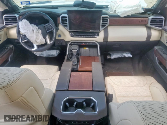 2024 Toyota Tundra 1794 Edition with VIN 5TFMC5DB7RX072710, listed as a Copart auction lot 57221845 with 18,763 mi miles and Clean title. Bid and sale history available at DreamBid. Image 8.
