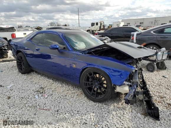 2021 Dodge Challenger R/T Scat Pack with VIN 2C3CDZFJ3MH658181, listed as a Copart auction lot 86258034 with 0 mi miles and Salvage Title. Bid and sale history available at carsss.com. Image 4.
