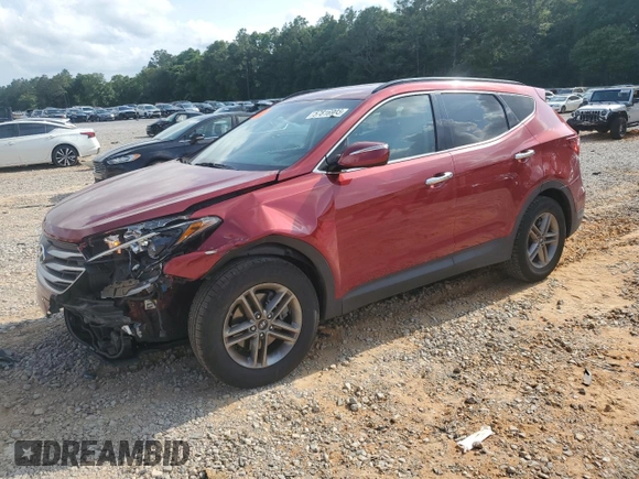 2017 Hyundai Santa Fe 2.4L with VIN 5XYZU3LB6HG415081, listed as a Copart auction lot 57816905 with 96,273 mi miles and Salvage title. Bid and sale history available at DreamBid. Image 1.
