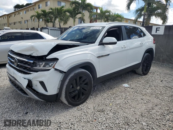 2021 Volkswagen Atlas SE with VIN 1V2WE2CA9MC233518, listed as a Copart auction lot 44737275 with 60,228 mi miles and Salvage title. Bid and sale history available at DreamBid. Image 1.