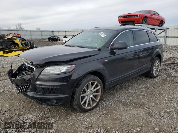 2013 Audi Q7 3.0T S line Prestige with VIN WA1DGAFE4DD010626, listed as a Copart auction lot 84907214 with 158,521 mi miles and Salvage Title. Bid and sale history available at carsss.com. Image 1.