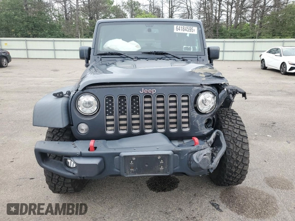 2017 Jeep Wrangler Unlimited Rubicon Recon with VIN 1C4HJWFG3HL729160, listed as a Copart auction lot 64184595 with 78,086 mi miles and Salvage title. Bid and sale history available at DreamBid. Image 5.