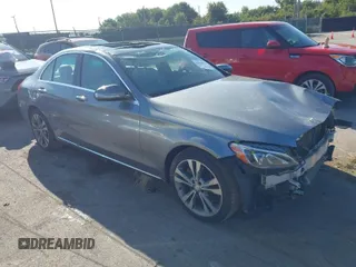 2015 Mercedes-Benz C-Class C 300 Luxury with VIN 55SWF4KB1FU003027, listed as a IAAI auction lot 40148962 with 144,594 mi miles. Bid and sale history available at carsss.com. Image 1.