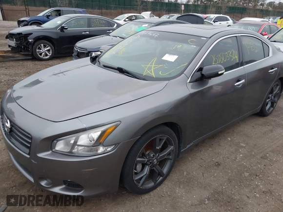 2014 Nissan Maxima SV with VIN 1N4AA5AP6EC443663, listed as a IAAI auction lot 41927687 with Not Provided miles and . Bid and sale history available at DreamBid. Image 6.