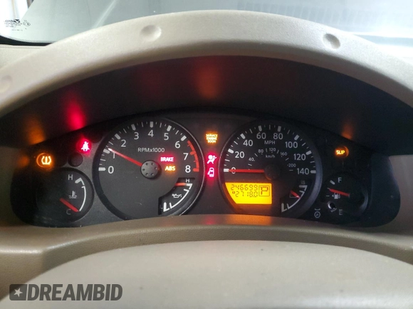 2005 Nissan Frontier SE with VIN 1N6AD06U05C425689, listed as a Copart auction lot 46548265 with 246,699 mi miles and Salvage title. Bid and sale history available at DreamBid. Image 9.