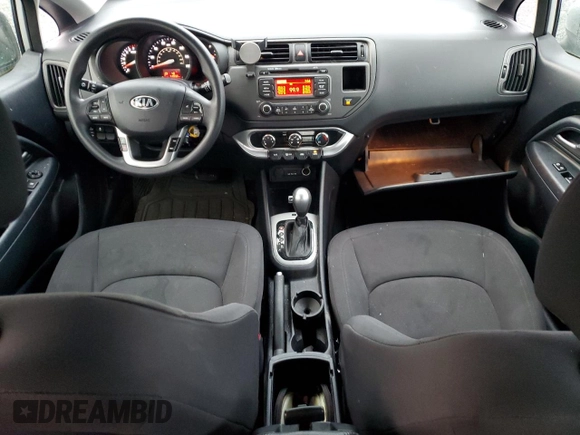 2014 Kia Rio EX with VIN KNADN5A35E6417270, listed as a Copart auction lot 80914984 with 53,932 mi miles and Salvage Title. Bid and sale history available at carsss.com. Image 8.