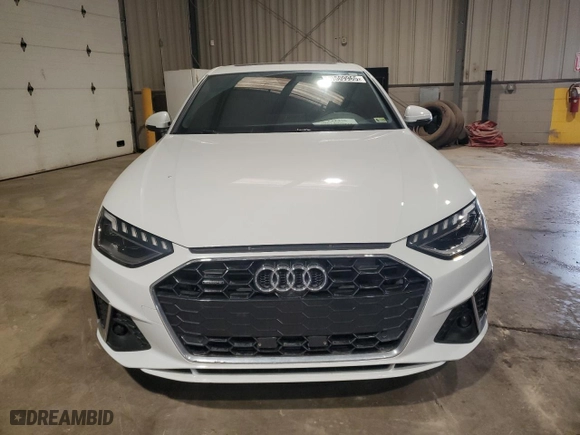 2021 Audi A4 Sedan S line Premium Plus with VIN WAUEAAF49MA016195, listed as a Copart auction lot 50509965 with 27,243 mi miles and Salvage Title. Bid and sale history available at carsss.com. Image 5.