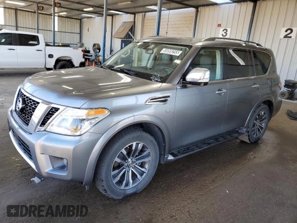 2018 Nissan Armada SL with VIN JN8AY2NC4J9557149, listed as a Copart auction lot 55099255 with 85,916 mi miles and Clean Title. Bid and sale history available at carsss.com. Image 1.