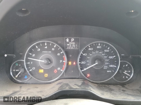 2011 Subaru Legacy Premium with VIN 4S3BMBF6XB3250447, listed as a Copart auction lot 51492055 with 225,571 mi miles and Salvage title. Bid and sale history available at DreamBid. Image 9.