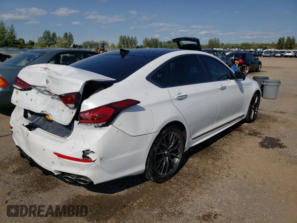 2020 Genesis G80 3.3T Sport with VIN KMTFN4JB8LU321981, listed as a Copart auction lot 70036414 with 35,005 mi miles and Salvage Title. Bid and sale history available at carsss.com. Image 3.