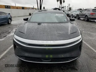 2023 Lucid Air Touring with VIN 50EA1TEA2PA005866, listed as a Copart auction lot 45400594 with 8,343 mi miles and Salvage Title. Bid and sale history available at carsss.com. Image 5.