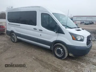 2016 Ford Transit Passenger XL with VIN 1FBZX2CM5GKA82811, listed as a IAAI auction lot 41733437 with 31,959 mi miles and . Bid and sale history available at DreamBid. Image 1.