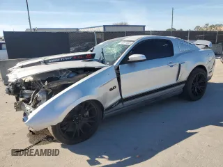 2011 Ford Mustang GT with VIN 1ZVBP8CF5B5135657, listed as a Copart auction lot 46377555 with Not provided miles and Salvage title. Bid and sale history available at DreamBid. Image 1.