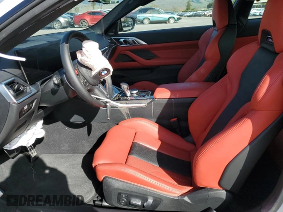2024 BMW M4 Competition xDrive with VIN WBS43AZ00RCP40783, listed as a Copart auction lot 45813225 with 8,095 mi miles and Salvage Title. Bid and sale history available at carsss.com. Image 7.