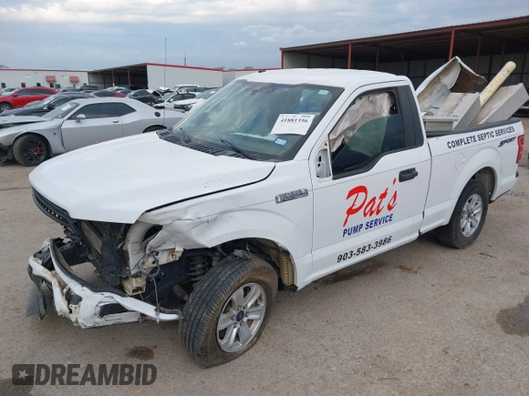 2018 Ford F-150 XL with VIN 1FTMF1CB7JKC69637, listed as a IAAI auction lot 41881356 with 1 mi miles. Bid and sale history available at carsss.com. Image 18.
